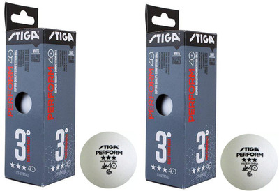 Cosco Stiga Perform 40+ Table Tennis Ball(Pack of 1, White)