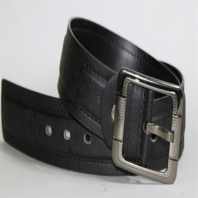 

anion Men Black Artificial Leather Belt