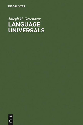 Language Universals(English, Hardcover, Greenberg Joseph H.)