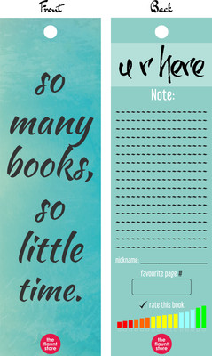 

TheFlauntStore BKTEST-5 Paper Card Bookmark(Quotes, Multicolor)