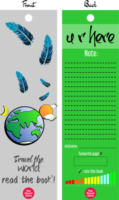 

TheFlauntStore BKTEST-2 Paper Card Bookmark(Quotes, Multicolor)