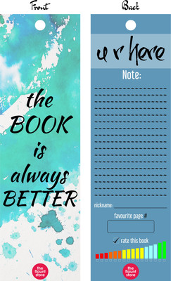

TheFlauntStore BKTEST-4 Paper Card Bookmark(Quotes, Multicolor)