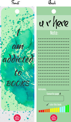 

TheFlauntStore BKTEST-11 Paper Card Bookmark(Quotes, Multicolor)