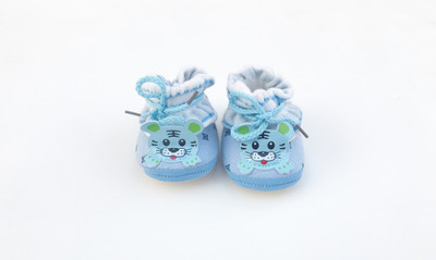 

Kidofash BOOTIE-TIGER Booties(Toe to Heel Length - 12 cm Blue)