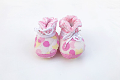 Kidofash BOOTIE-SOFT Booties(Toe to Heel Length - 12 cm Pink)