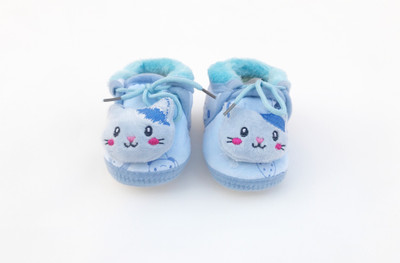 Kidofash BOOTIE-KITTY Booties(Toe to Heel Length - 12 cm Blue)