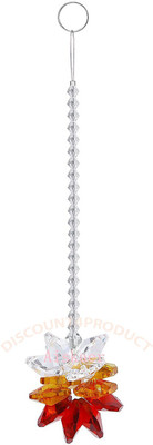 Discount4product Glass Crystal Red Hanging Car Hanging Ornament(Pack of 1)