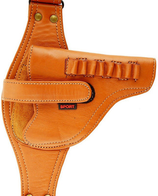 

Purwanchal PU 32 Bore Pistol/Revolver Belt Cover (Tan) Key Chain