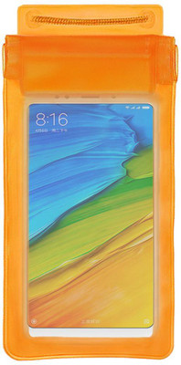 ACM Pouch for Mi Redmi 5 Plus(Orange, Waterproof, Silicon, Pack of: 1)