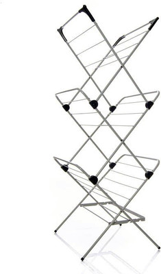 

TidyHomz Carbon Steel Floor Cloth Dryer Stand(White)