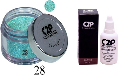 

C2P Professional Make-Up Eye Glitters and Glitter Glue Combo(Set of 2)