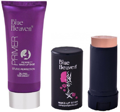 

Blue Heaven STUDIO PERFECTION PRIMER & XPRESSION MAKEUP STICK, ROSE, BY BEAUTYANDCARE(Set of 2)