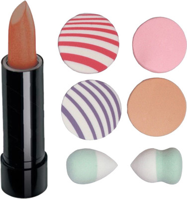 

Oriflame Sweden Pure Color on the go Lipstick 2.5g (Vintage Nude - 23549) With Puff Sponge(Set of 7)