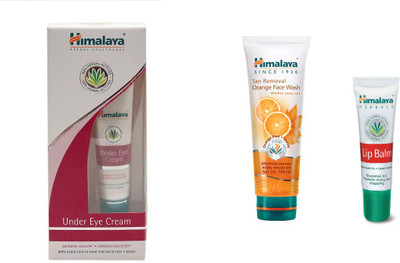 

Himalaya under eye cream , t ten removal orange face wash ,lip balm(Set of 3)
