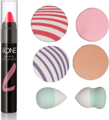 

Oriflame Sweden Express Lip Crayon 2.8g (Coral Craze - 33187) With Puff Sponge(Set of 7)