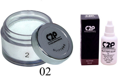 

C2P Professional Make-Up Eye Glitters and Glitter Glue Combo(Set of 2)