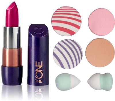 

Oriflame Sweden The ONE 5-in-1 Colour Stylist Lipstick (Pink Lady - 30660) With Puff Sponge(Set of 7)