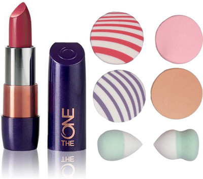 

Oriflame Sweden The ONE 5-in-1 Colour Stylist Lipstick (Garnet Attraction - 30658) With Puff Sponge(Set of 7)