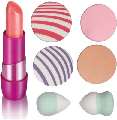 

Oriflame Sweden Very Me Lip Addict (Fresh Peach - 30367) With Puff Sponge(Set of 7)