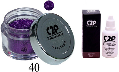 

C2P Professional Make-Up Eye Glitters and Glitter Glue Combo(Set of 2)