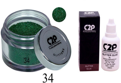 

C2P Professional Make-Up Eye Glitters and Glitter Glue Combo(Set of 2)