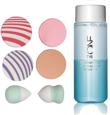 

Oriflame Sweden The ONE Waterproof Eye Make-Up Remover 100ml (32138) With Puff Sponge(Set of 7)