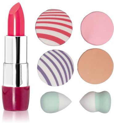 

Oriflame Sweden The ONE 5-in-1 Colour Stylist Lipstick Intense Collection (Coral Burst - 32245) With Puff Sponge(Set of 7)
