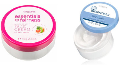 

Oriflame Sweden Essential Cold Cream & Essebtial Fairness Multi Benefit Face Cream(Set of 2)