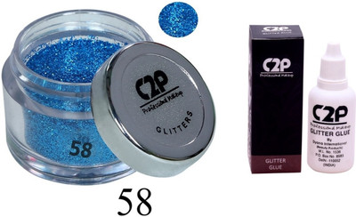 

C2P Professional Make-Up Eye Glitters and Glitter Glue Combo(Set of 2)