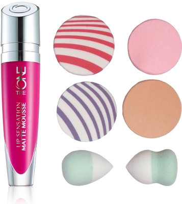 

Oriflame Sweden The ONE Lip Sensation Matte Mousse 5ml (Raspberry Cloud - 31950) With Puff Sponge(Set of 7)