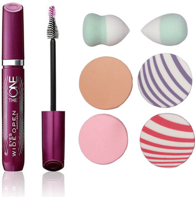 

Oriflame Sweden The ONE Eyes Wide Open Mascara (Black - 31473) With Puff Sponge(Set of 7)