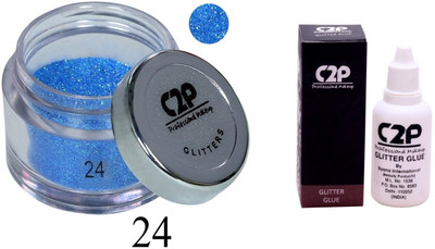 

C2P Professional Make-Up Eye Glitters and Glitter Glue Combo(Set of 2)