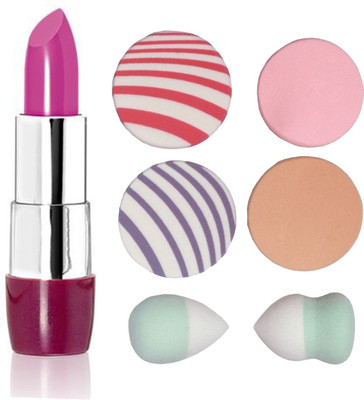 

Oriflame Sweden The ONE 5-in-1 Colour Stylist Lipstick Intense Collection (Flamingo Fuchsia - 32242) With Puff Sponge(Set of 7)
