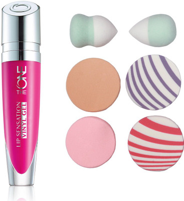 

Oriflame Sweden The ONE Lip Sensation Vinyl Gel 5 ml(Hot Flamingo - 32448) With Puff Sponge(Set of 7)