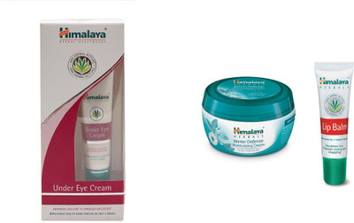 

Himalaya under eye cream, winter defense moisturizing cream , lip balm(Set of 3)
