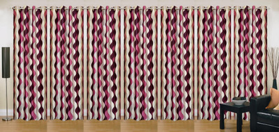 

Ville Style 214 cm (7 ft) Polyester Door Curtain (Pack Of 7)(Abstract, Pink)