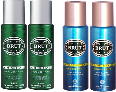 

BRUT DEO ORG Body Spray - For Men(800 ml, Pack of 4)