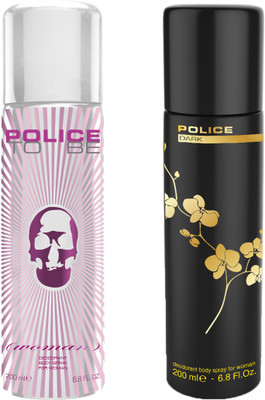 

Police To be women+ Dark Femme Women Deodorant Spray - For Women(400 ml, Pack of 2)
