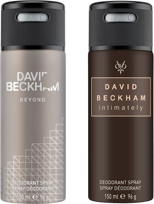 

David Beckham Intimately+Beyond Deodorant Spray - For Men(300 ml, Pack of 2)