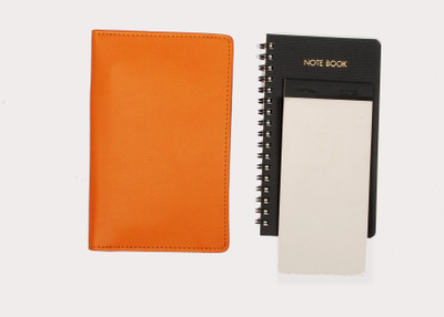 Sukeshcraft Phone- Notebook-PenHolder-Card Holder Mini Notebook Ruled 60 Pages(Tan, Pack of 3)
