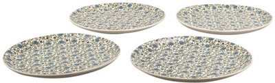 

miah decor Stoneware Plates - Set of 4 Pack of 4 Dinner Set(Ceramic)