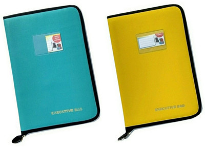 

ART ME Leatherette Executive bag(Set Of 2, Turquoise, Yellow)