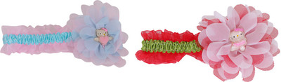 

SN Toy Zone Cute Hello Kitty Flower Shaped Net hairband for kids Pack of 2 Head Band(Pink)