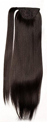 

Confidence Stylish Easy To Use Real (Remy) Human Wrap Around Ponytail 50 grams (28 inch, Dark Brown) Hair Extension
