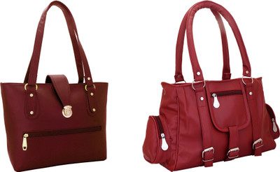 

Lady bar Shoulder Bag(Maroon)