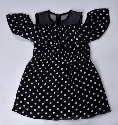 BIRTHDAYWALADRESS Girls Midi/Knee Length Casual Dress(Black, Noodle strap) BIRTHDAYWALADRESS Girls Midi/Knee Length Casual Dress(Black, Noodle strap)