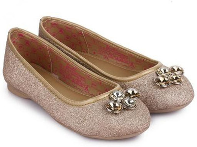 

Barbie Girls Slip on Ballerinas(Gold