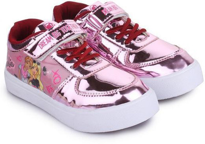 

Barbie Girls Velcro Walking Shoes(Pink, Mirror pink