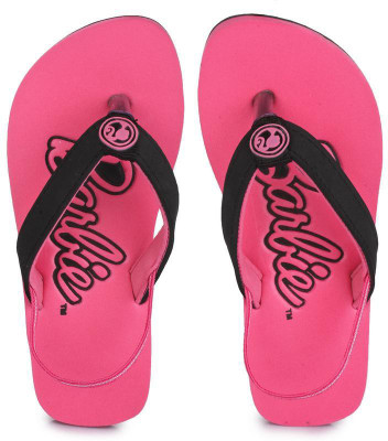 

Barbie Girls Slip On Slipper Flip Flop(Pink, Pink/black