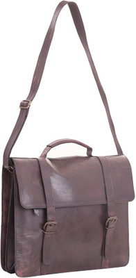 

Craft Play Handicraft 15 inch Laptop Messenger Bag(Brown), Dark brown